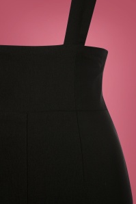 Collectif Clothing - Karen Suspender Trousers Années 50 en Noir 3