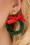 Glitz-o-Matic - Christmas Wreath Earrings Années 50 en Vert 2