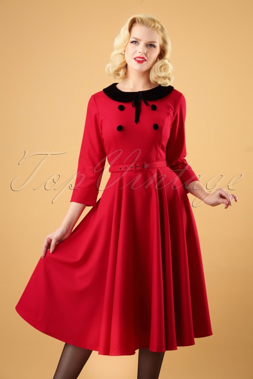 Collectif Clothing 50s Christine Swing Dress 102 20 24823 20180928 0002W