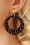 Glitz-o-Matic - 50s Femme Fatale Hoop Earrings in Black and Gold