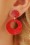 Glitz-o-Matic - Alluring Hoop Earrings Années 50 en Rouge