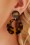 Glitz-o-Matic - Charming Hoop Earrings Années 50 en Tortoise 