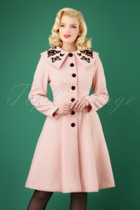 Bunny - 50s Hermione Coat in Pink