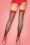 Rouge Royale Backseam Thigh Highs with Bow accent 172 14 28604 a