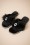 Amici - 50s Zoe Plush Toe Slippers in Black 2