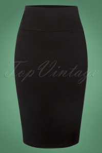 Steady Clothing - 50s Audrey Pencil Skirt in Black 3
