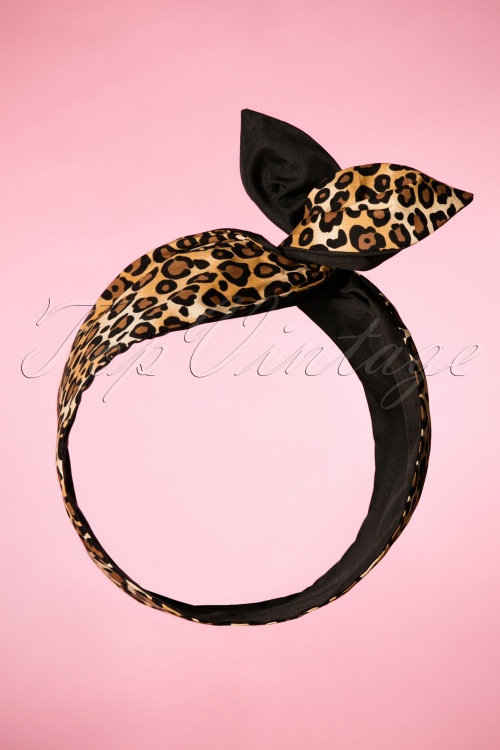 Be Bop a Hairbands - I Want Polkadots In My Hair Scarf Années 50 en Noir