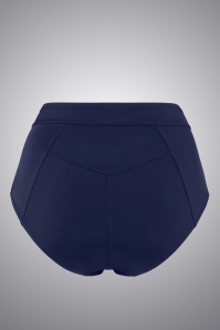 Marlies Dekkers - Cruise Collection bikinibroekje met hoge taille in marineblauw 4
