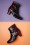 La Veintinueve - Ursula Leather Ankle Booties Années 60 en Noir et Bordeaux