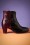 La Veintinueve - Ursula Leather Ankle Booties Années 60 en Noir et Bordeaux 2