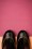 La Veintinueve - Olga Leather Ankle Booties Années 60 en Noir et Brun 4