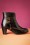 La Veintinueve - Olga Leather Ankle Booties Années 60 en Noir et Brun
