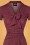 Retrolicious - 50s Debra Pin Dot Swing Dress in Burgundy 3