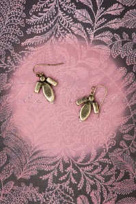 Lovely - 50s Navette Teardrop Earrings in Pink 2