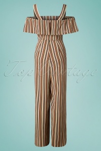 Banned Retro - 70s Summer Salsa Jumpsuit in Sand 5