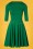 Unique Vintage - 60s Fab Fit and Flare Dress in Emerald Green 2