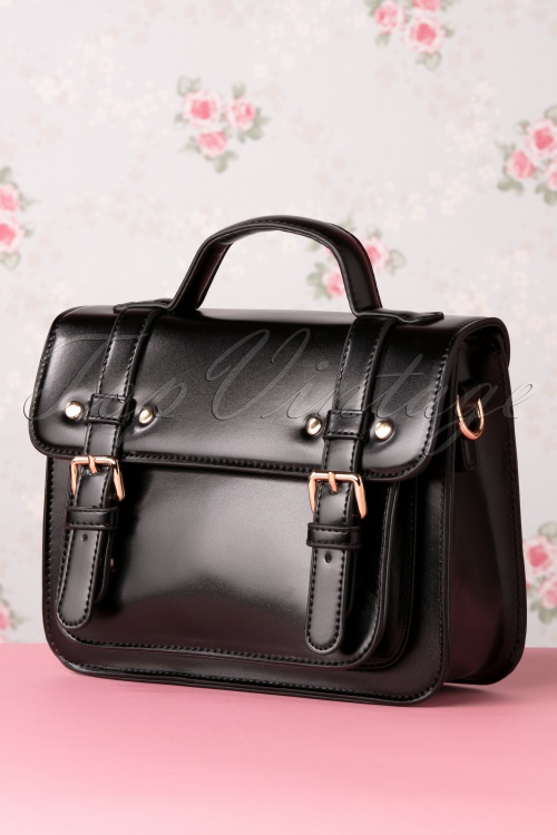 Banned Retro - 50s Galatee Messenger Bag in Black 2
