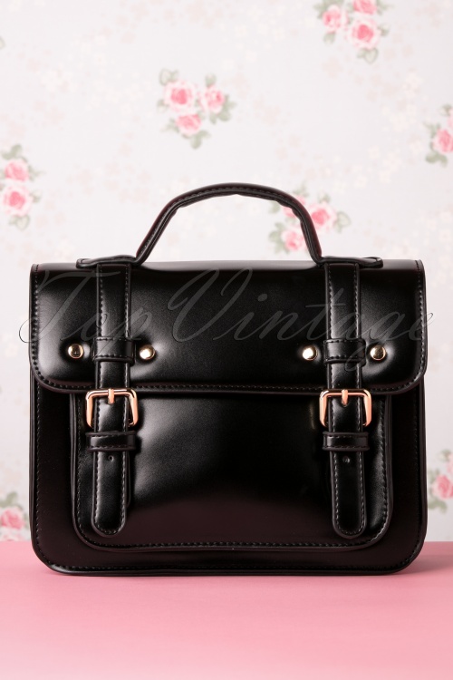 Banned Retro - 50s Galatee Messenger Bag in Black