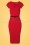Vintage Chic for Topvintage - 50s Becka Bow Pencil Dress in Deep Red 2