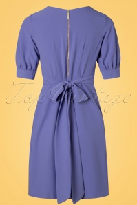 Closet London - 60s Vickie Puffed Sleeve Dress in Lilac 5
