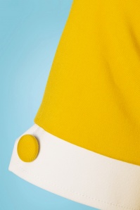 Glamour Bunny - 50s Doris Pencil Dress in Yellow 6