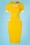 Glamour Bunny - 50s Doris Pencil Dress in Yellow 3