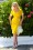 Glamour Bunny - Doris Pencil Dress Années 50 en Jaune