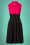 Glamour Bunny - Rizzo Swing Dress Années 50 en Rose Vif et Noir 4