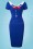 Glamour Bunny - 50s Audrey Pencil Dress in Royal Blue 4