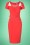 Glamour Bunny - 50s Jane Pencil Dress in Coral 4