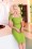 Glamour Bunny - 50s Jane Pencil Dress in Green 3