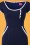 Glamour Bunny - Dita Pencil Dress Années 50 en Bleu Marine 4