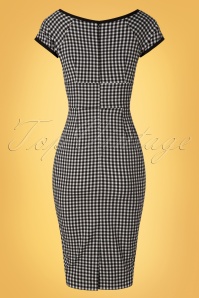 Glamour Bunny - 50s Dita Pencil Dress in Gingham 6