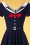 Glamour Bunny - 50s Audrey Swing Dress in Navy 8