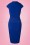 Glamour Bunny - Roxy Pencil Dress Années 50 en Bleu Roi 5