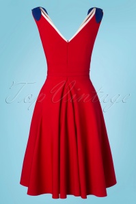 Glamour Bunny - Gerry Sailor Swing-Kleid in Rot 7