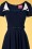 Glamour Bunny - Jane Swing Dress Années 50 en Bleu Marine 6