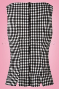 Glamour Bunny - 50s Donna Capri Suit Top in Gingham 6