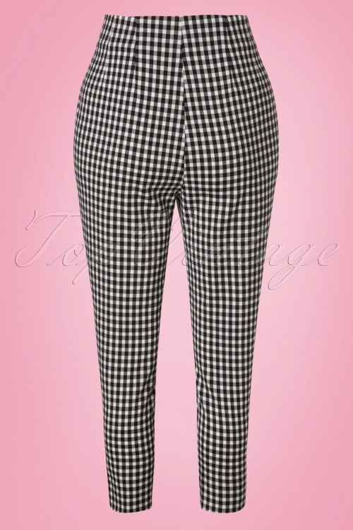Glamour Bunny - 50s Donna Capri Suit Trousers in Gingham 4