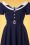 Glamour Bunny - 50s Audrey Swing Dress in Navy 9