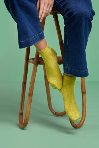 King Louie - 60s Ponza Socks in Cress Yellow 2