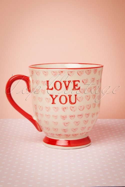 Sass & Belle - 50s Love You Valentines Mug 3