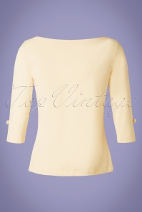 Banned Retro - 50s Oonagh Top in Cream