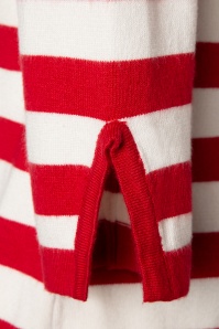 Banned Retro - Sail Away Stripes Pullover in Rot 3
