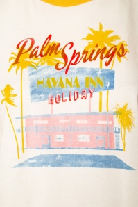 Banned Retro - 50s Palm Springs T-Shirt in Cream 3