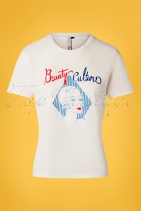 Banned Retro - Beauty Culture T-Shirt in Off White 2