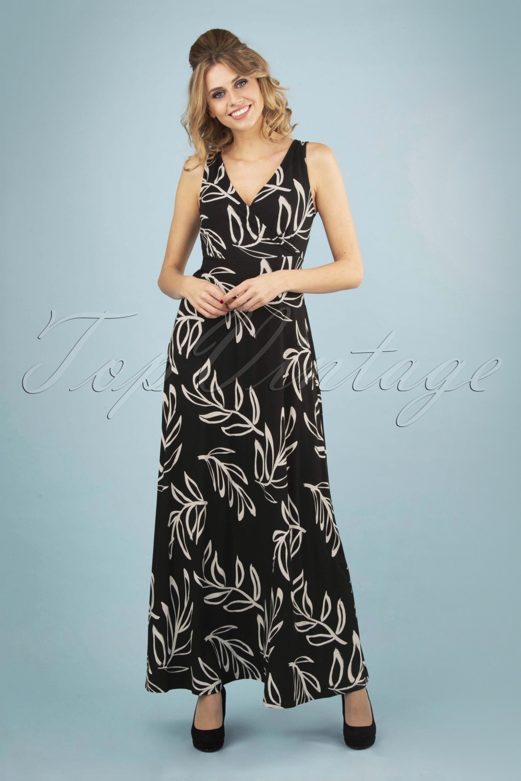 palm maxi dress