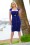 Glamour Bunny - Rita Rae Pencil Dress Années 50 en Bleu Royal