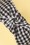 Darling Divine -  50s Gingham Head Band in Black and White 3