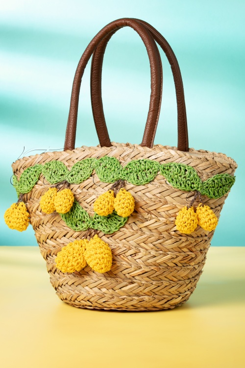 Amici - 50s Limon Basket Wicker Bag in Natural 2